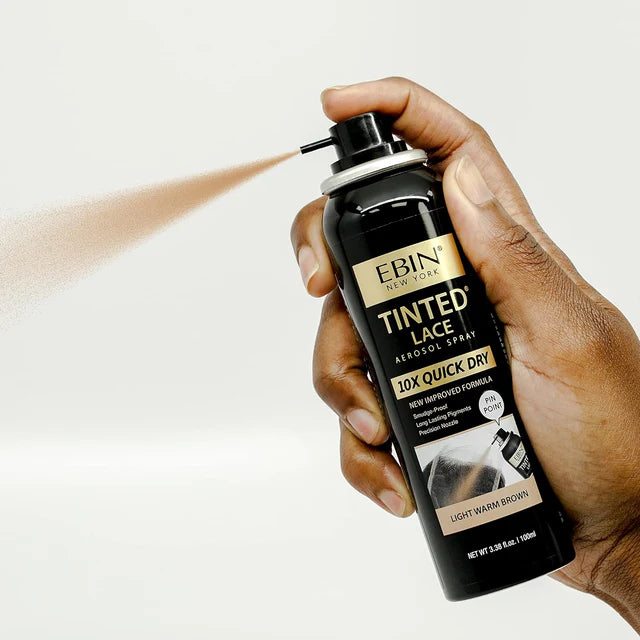 Ebin Tinted Lace Aerosol Spray 10X Quick Dry 100ml Wig & Lace Tint