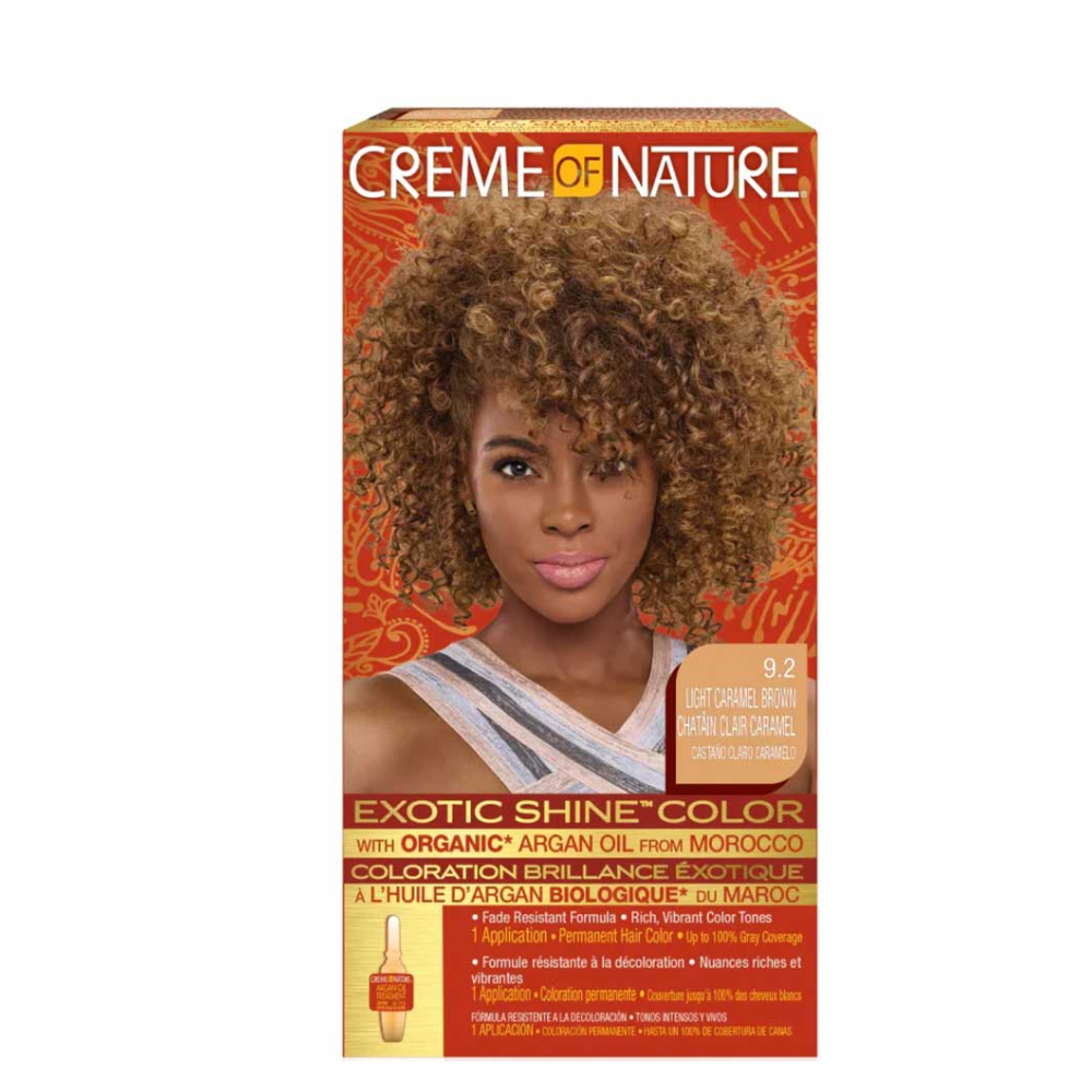 Creme of Nature Exotic Shine Hair Color 9.2 Light Caramel Brown
