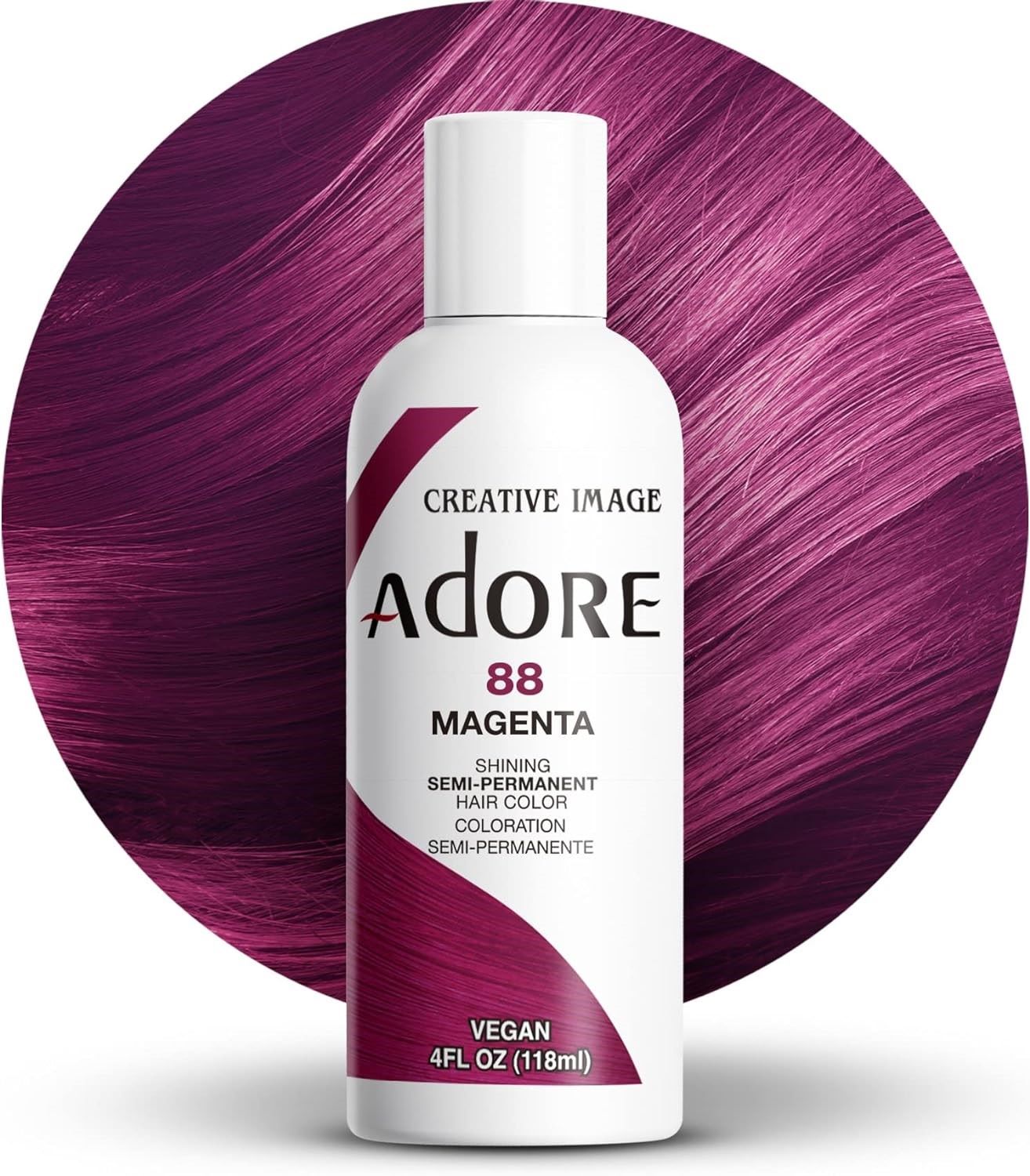 Adore Semi Permanent Hair Dye All Shades 4oz Vibrant Hair Color