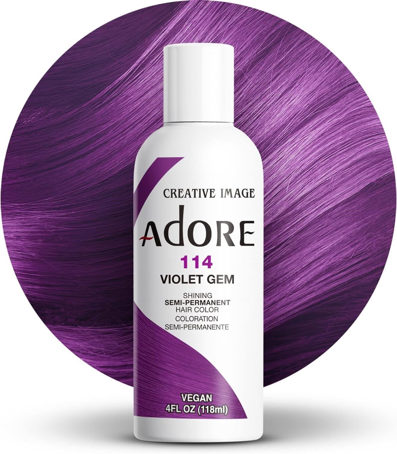 Adore Semi Permanent Hair Dye All Shades 4oz Vibrant Hair Color