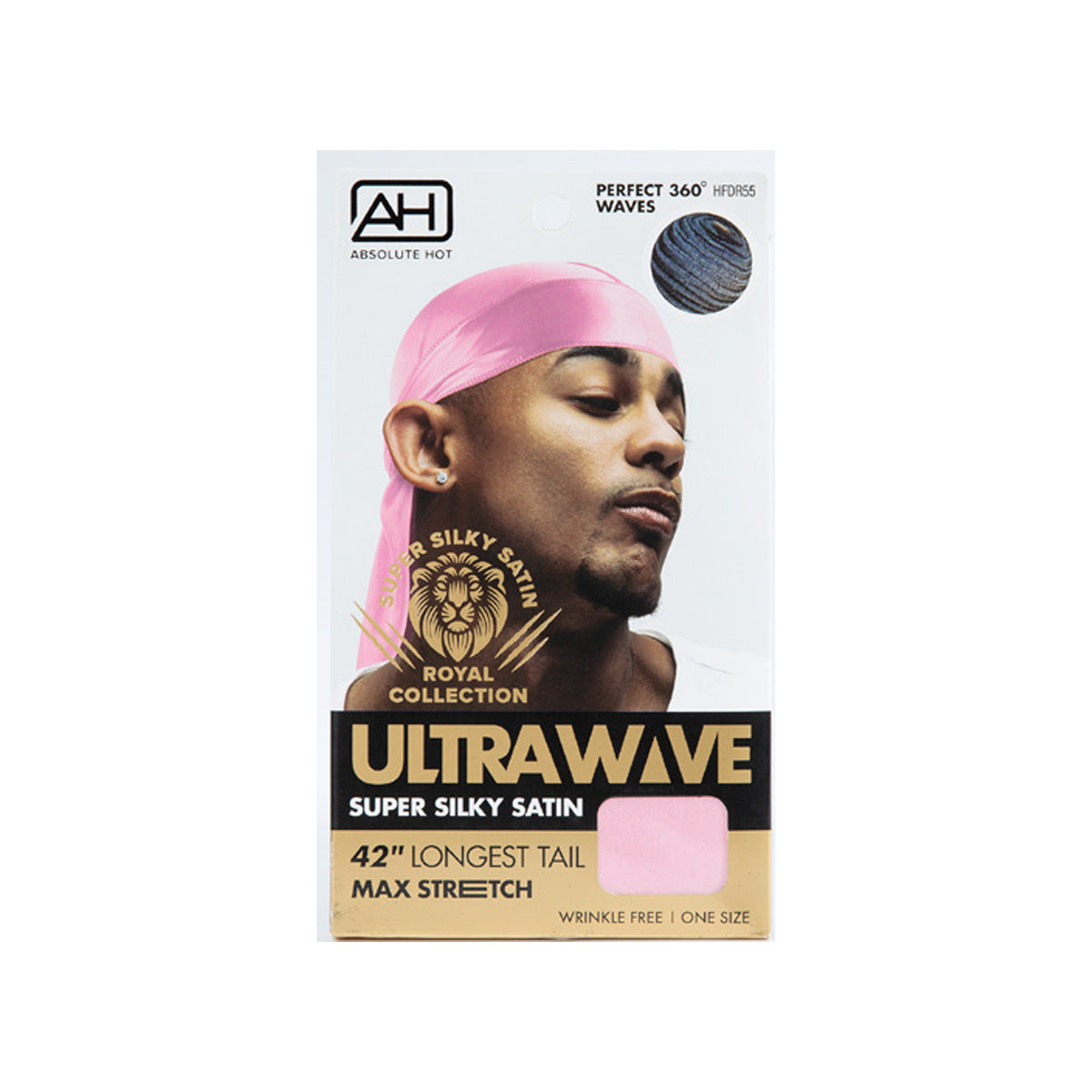 Absolute Hot Ultra Wave Super Silky Satin Durag 42 Inch Longest Tail