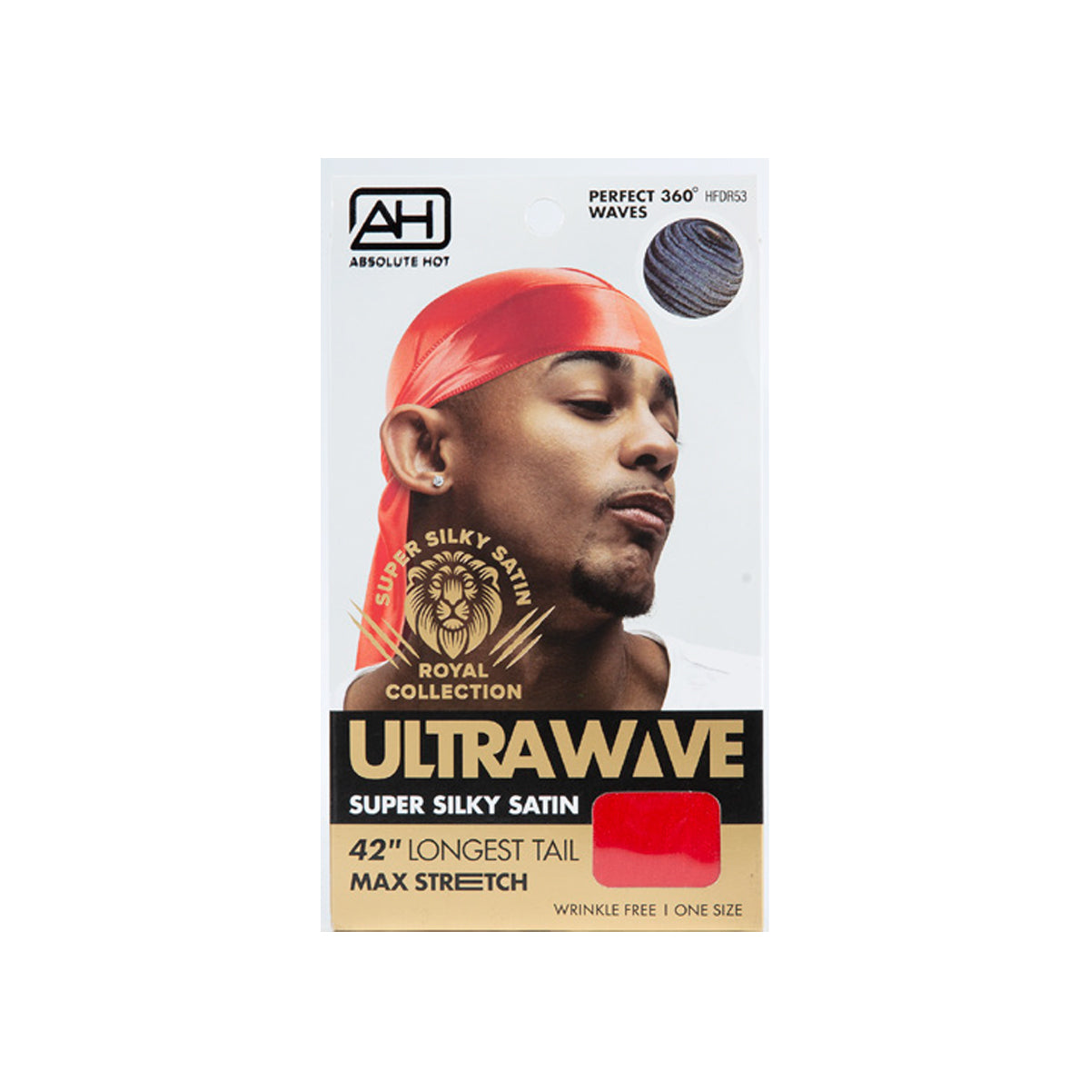 Absolute Hot Ultra Wave Super Silky Satin Durag 42 Inch Longest Tail