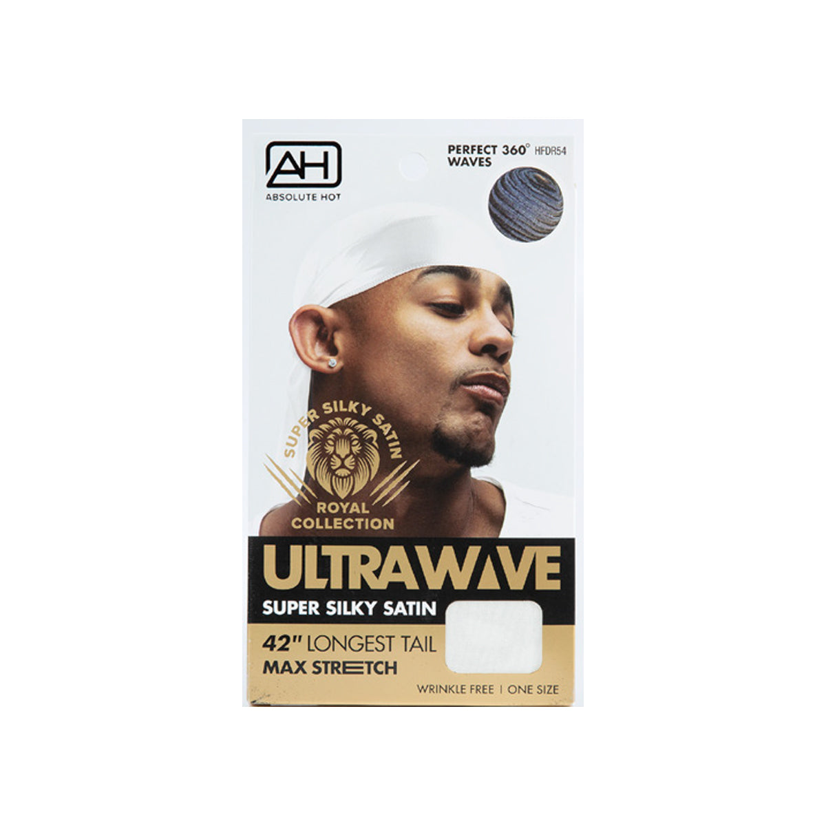 Absolute Hot Ultra Wave Super Silky Satin Durag 42 Inch Longest Tail