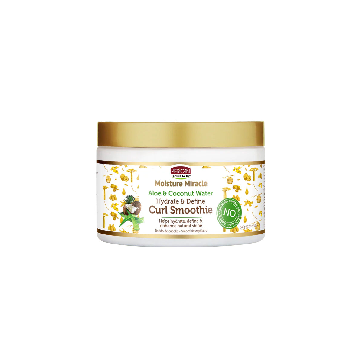 African Pride Moisture Miracle Aloe & Coconut Water Curl Smoothie 12oz