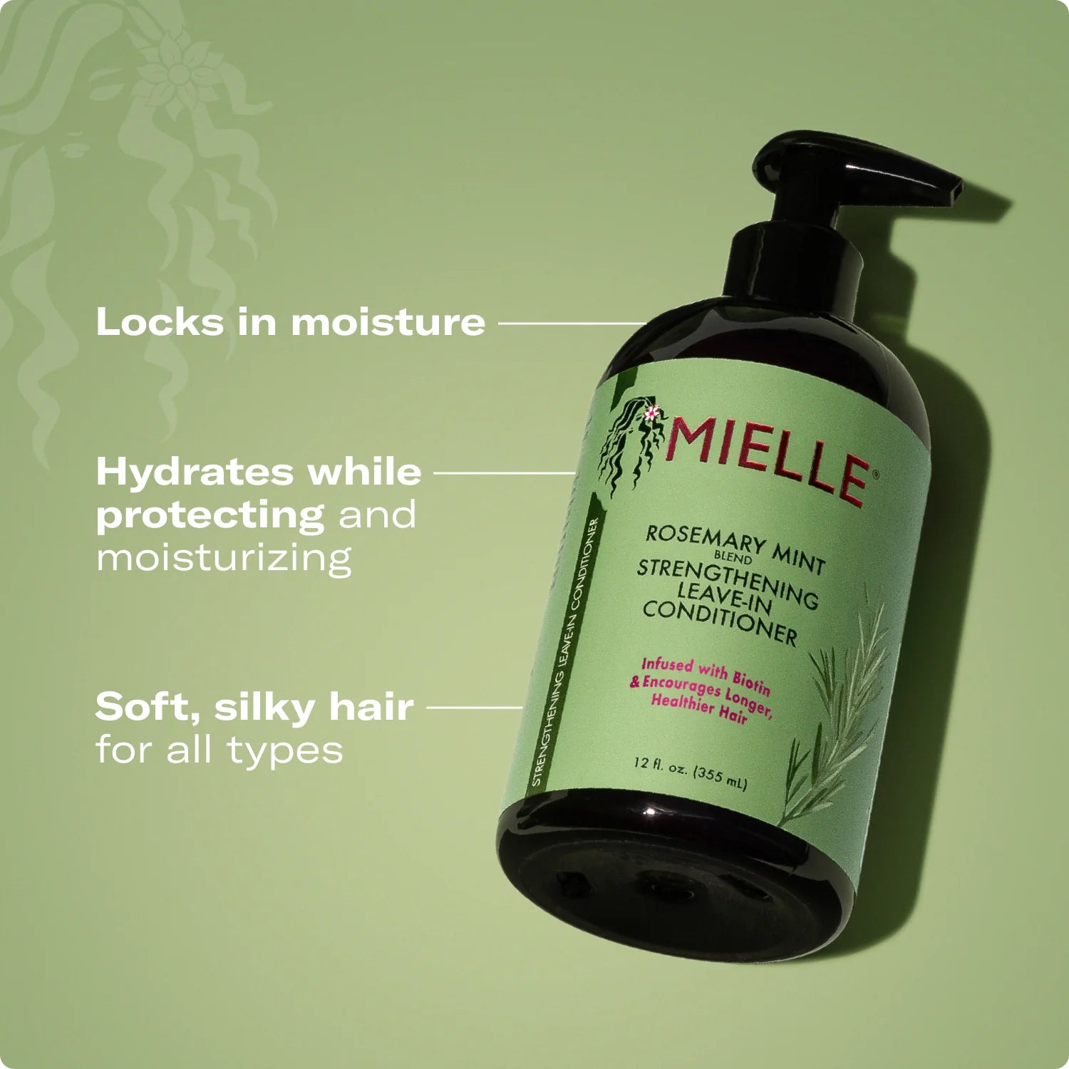 Mielle Rosemary Mint Strengthening Leave-In Conditioner 12oz