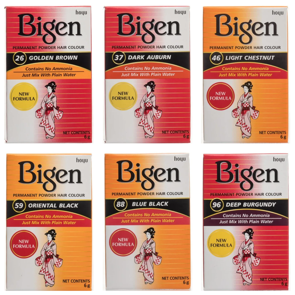 Bigen Permanent Powder Hair Dye Unisex Long Lasting Hair Color Grey Coverage