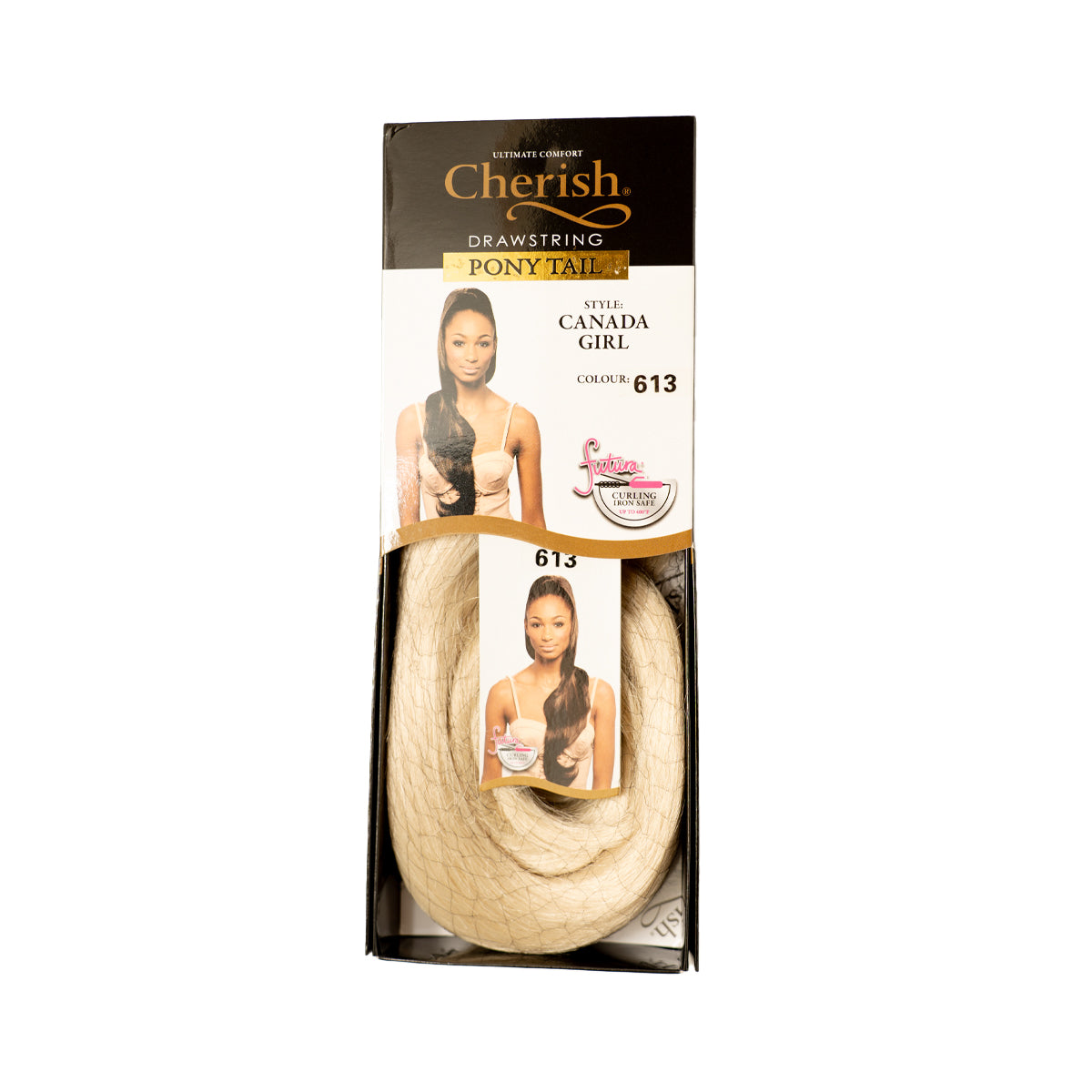 Cherish Canada Girl 26 Inch Drawstring Synthetic Curly Ponytail