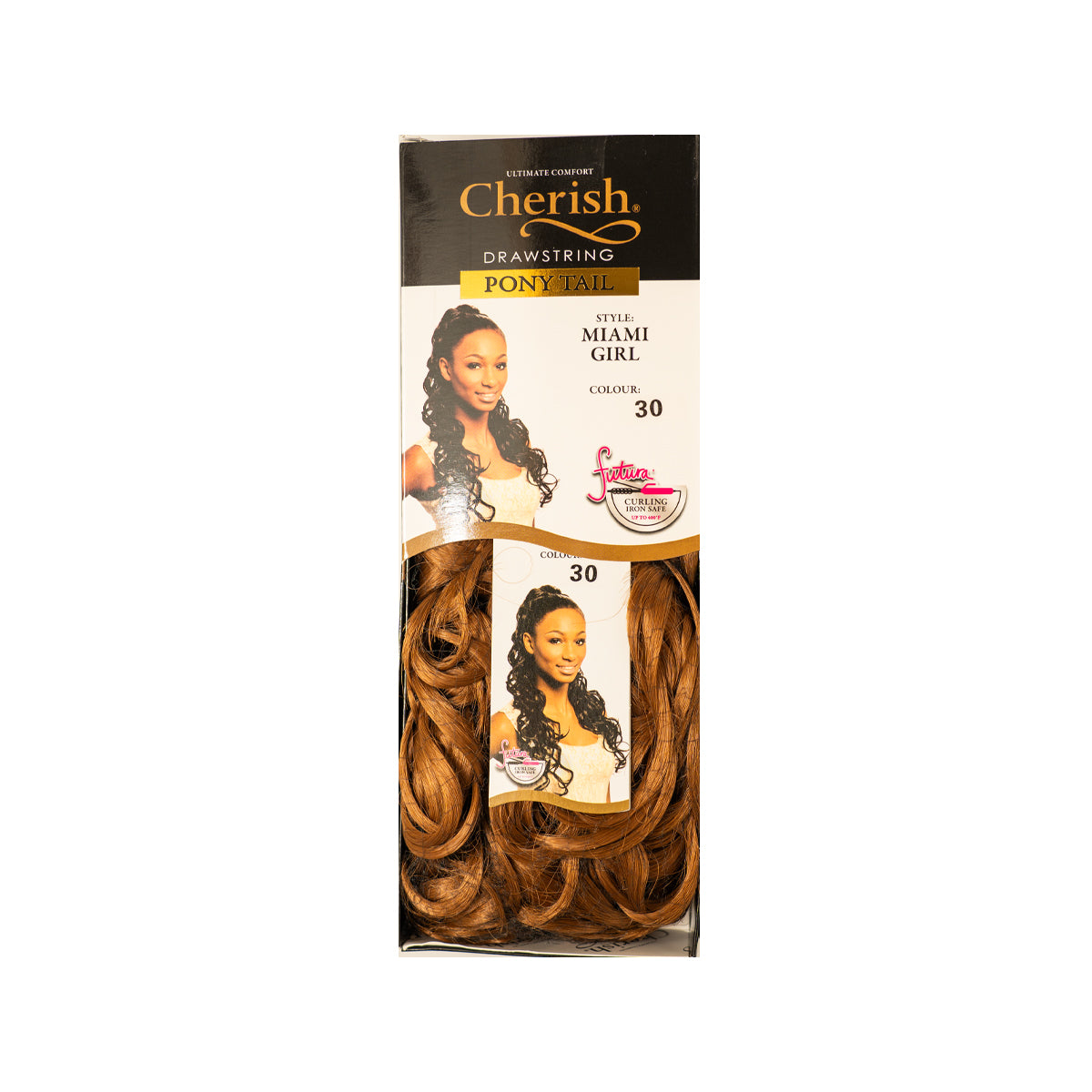 Cherish Ultimate Comfort Miami Girl Drawstring Ponytail 60cm Curly