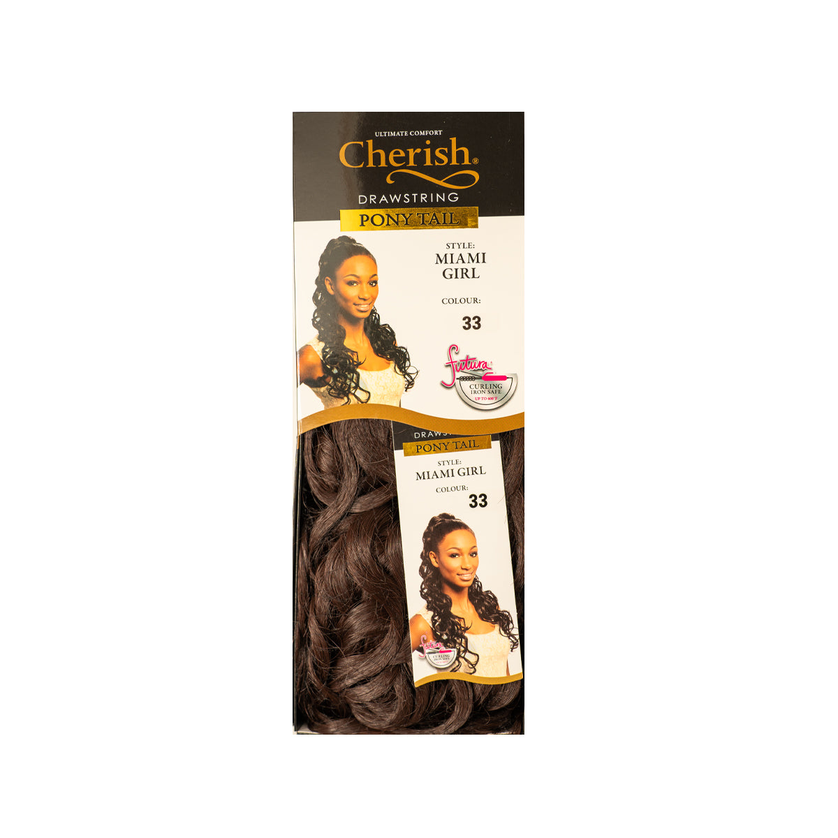 Cherish Ultimate Comfort Miami Girl Drawstring Ponytail 60cm Curly
