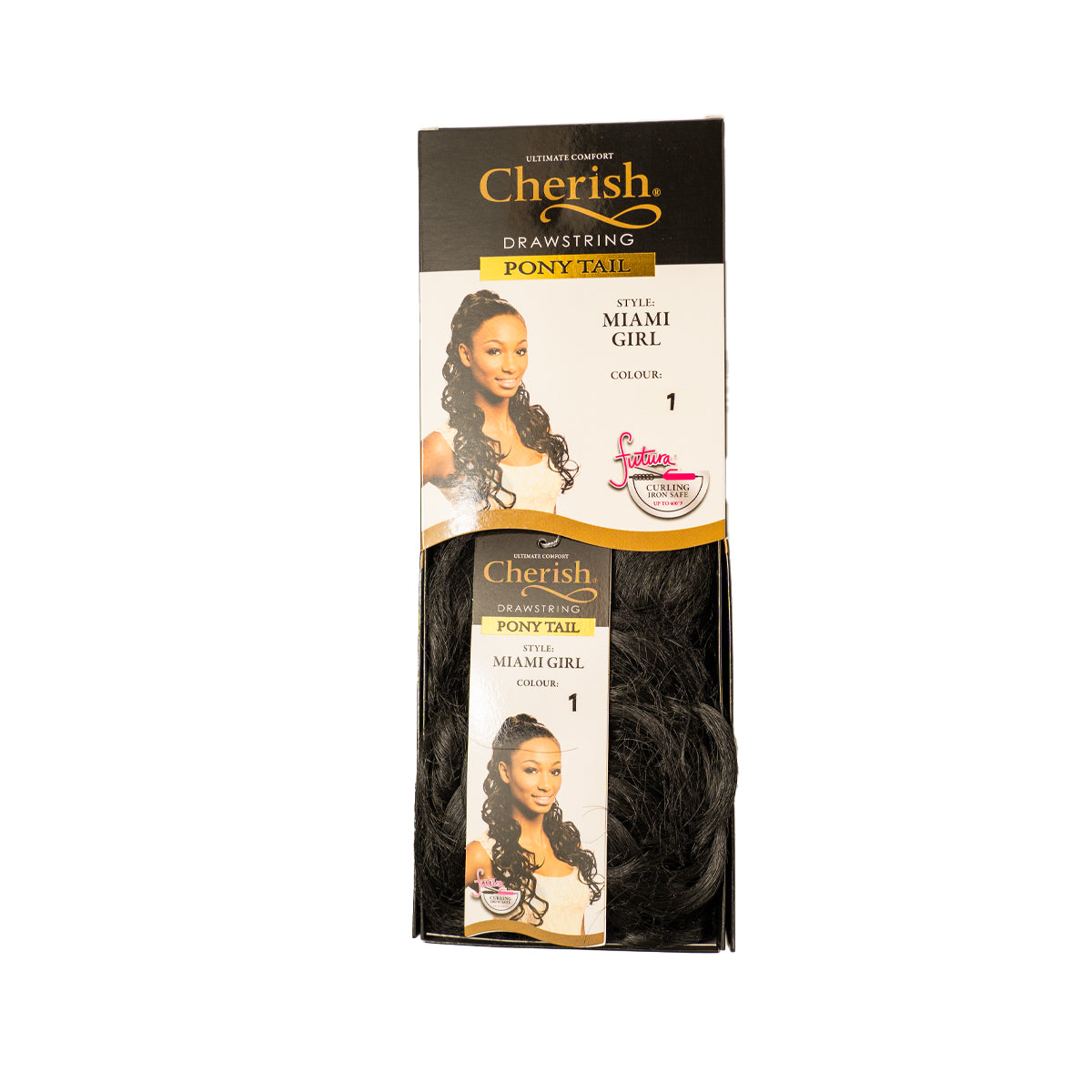 Cherish Ultimate Comfort Miami Girl Drawstring Ponytail 60cm Curly