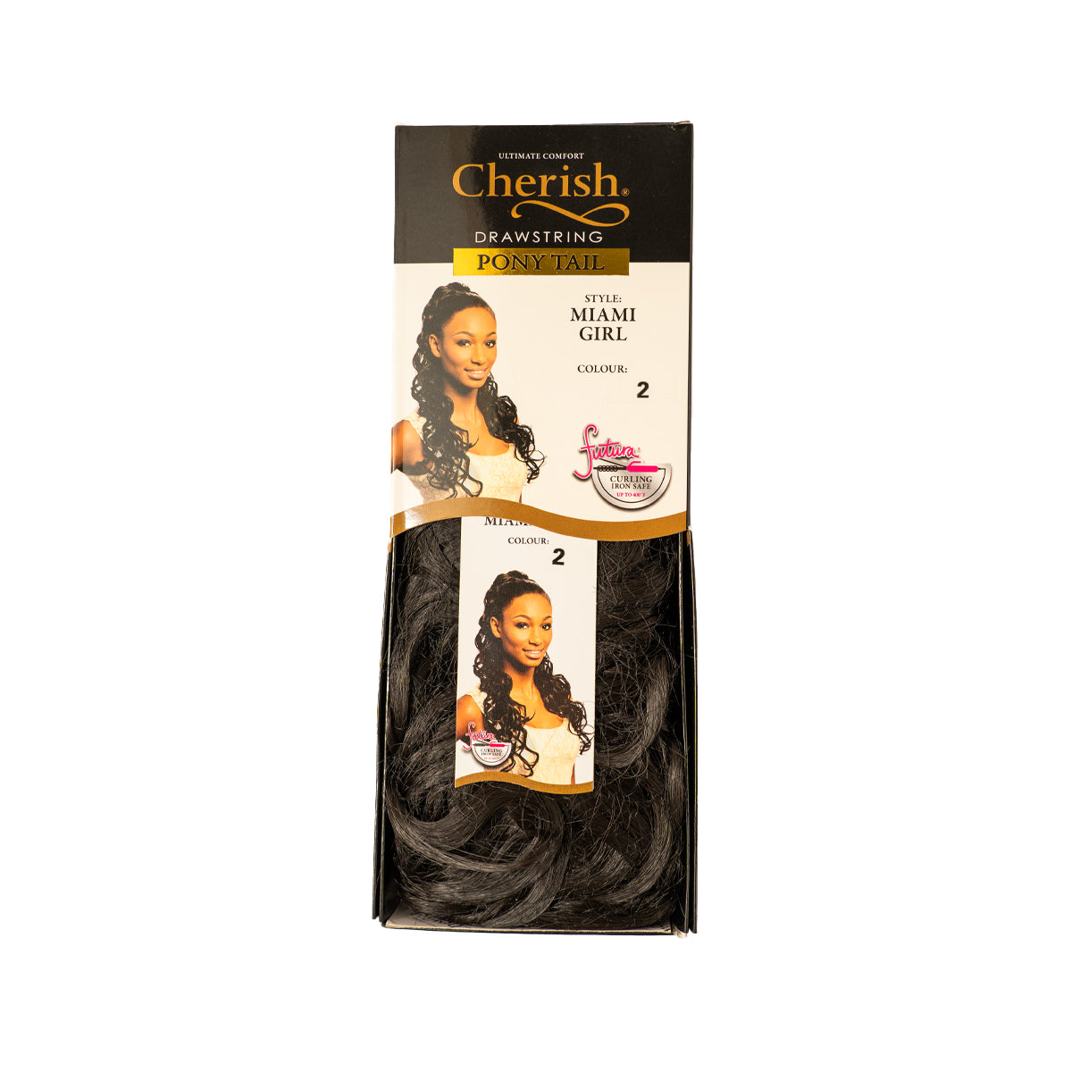 Cherish Ultimate Comfort Miami Girl Drawstring Ponytail 60cm Curly