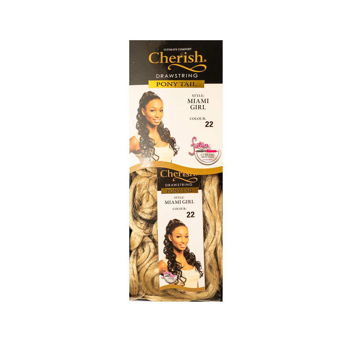 Cherish Ultimate Comfort Miami Girl Drawstring Ponytail 60cm Curly