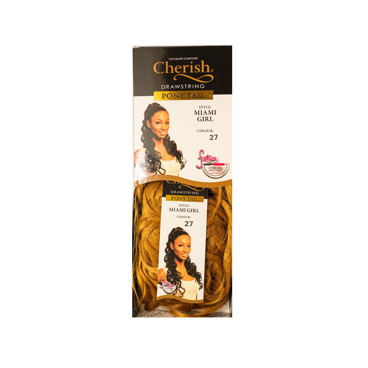 Cherish Ultimate Comfort Miami Girl Drawstring Ponytail 60cm Curly