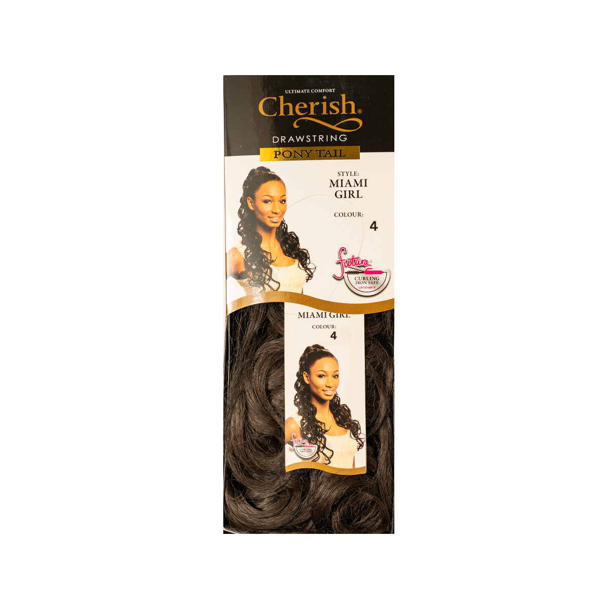 Cherish Ultimate Comfort Miami Girl Drawstring Ponytail 60cm Curly