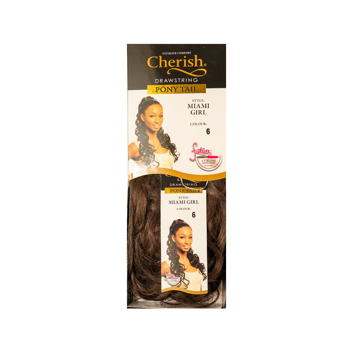 Cherish Ultimate Comfort Miami Girl Drawstring Ponytail 60cm Curly