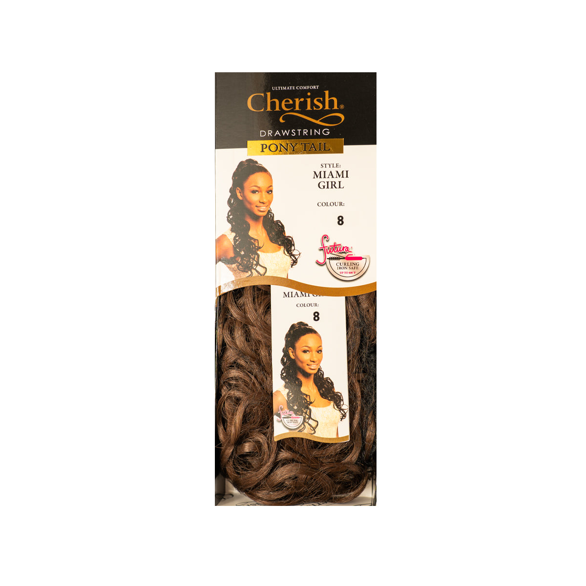 Cherish Ultimate Comfort Miami Girl Drawstring Ponytail 60cm Curly