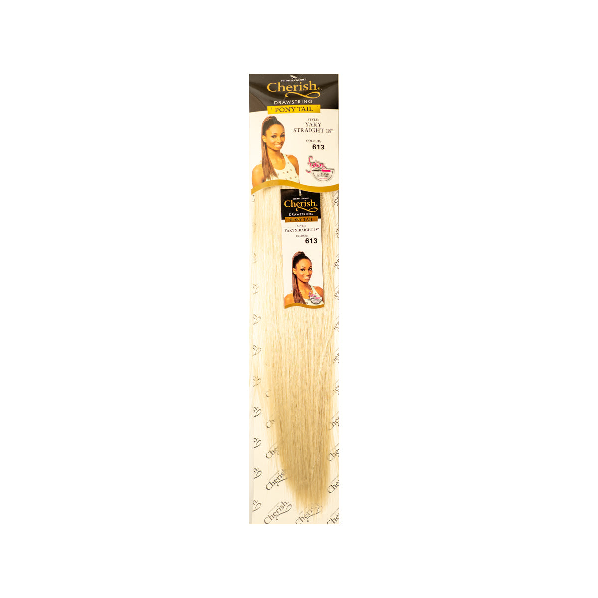 Cherish Synthetic Drawstring Ponytail Yaky Straight 18 Inch Hair Extension