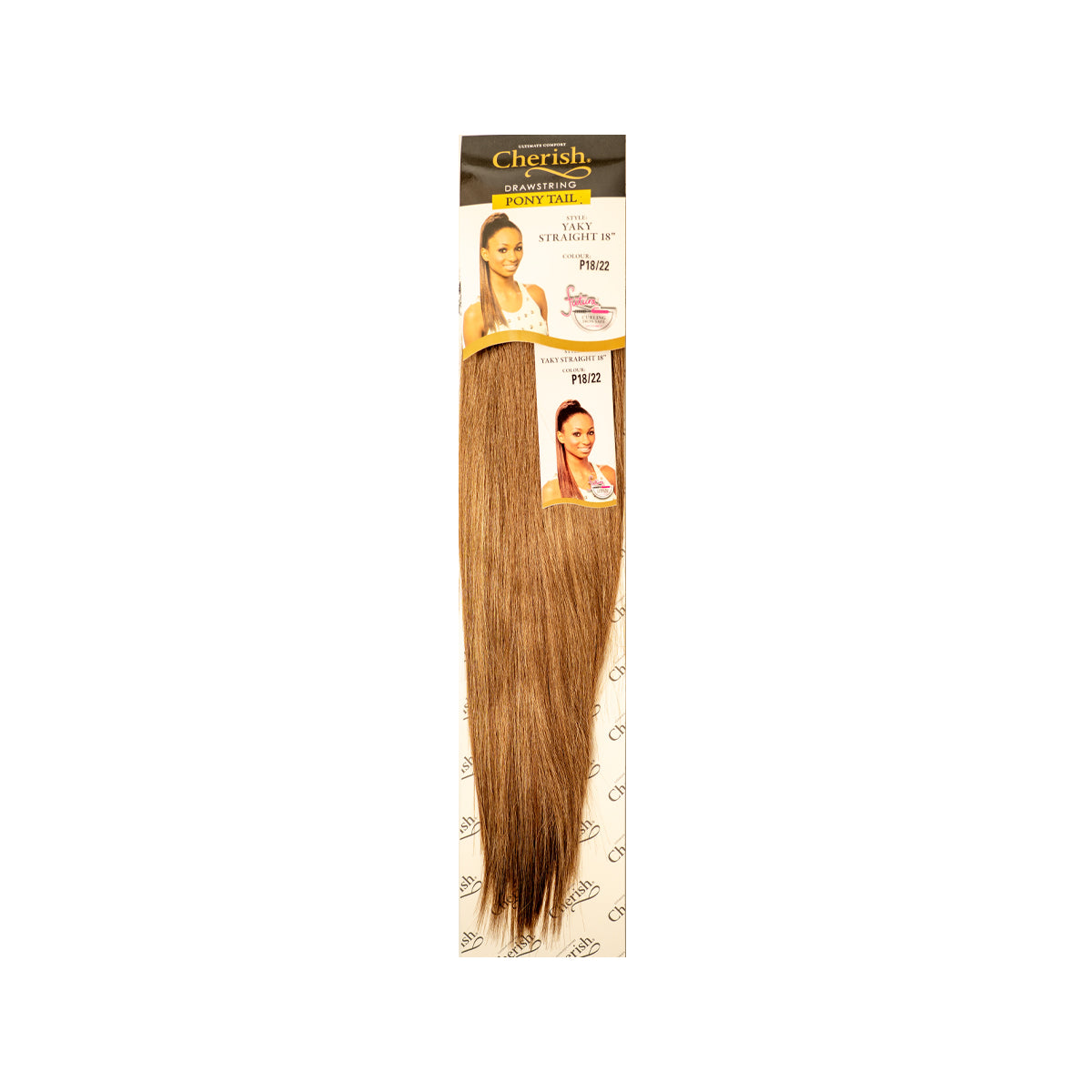 Cherish Synthetic Drawstring Ponytail Yaky Straight 18 Inch Hair Extension