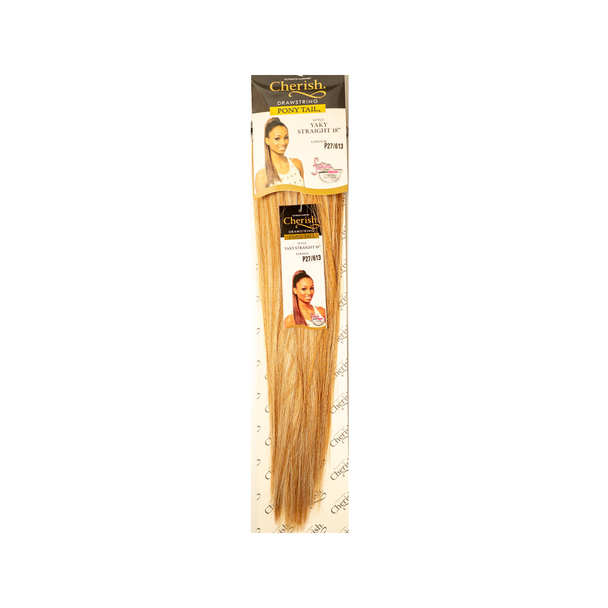 Cherish Synthetic Drawstring Ponytail Yaky Straight 18 Inch Hair Extension