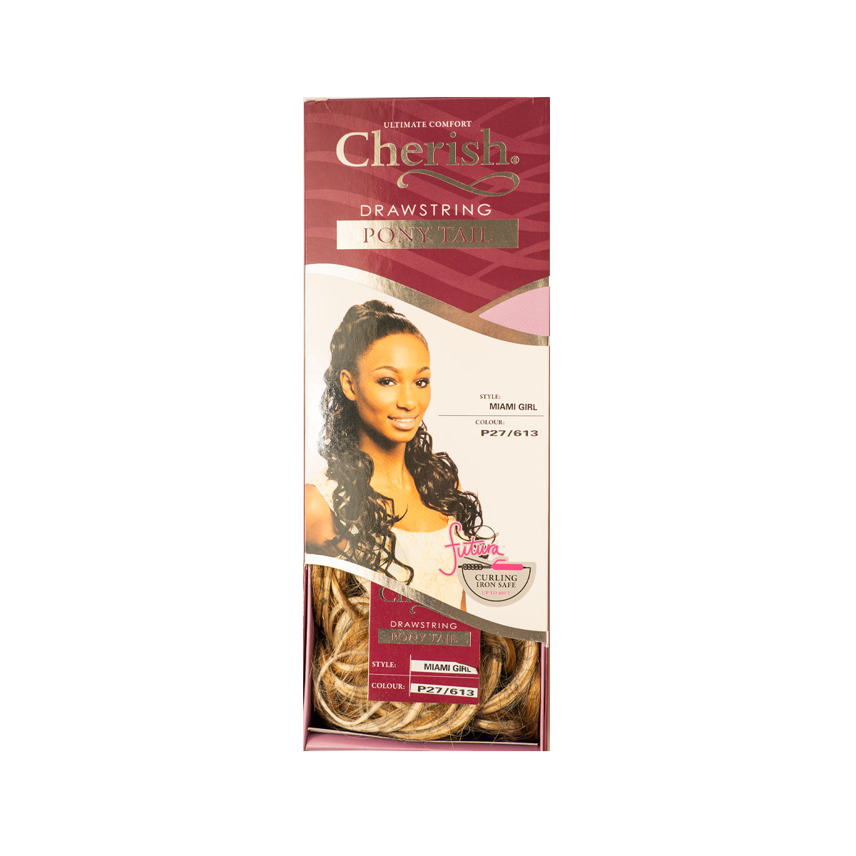 Cherish Ultimate Comfort Miami Girl Drawstring Ponytail 60cm Curly