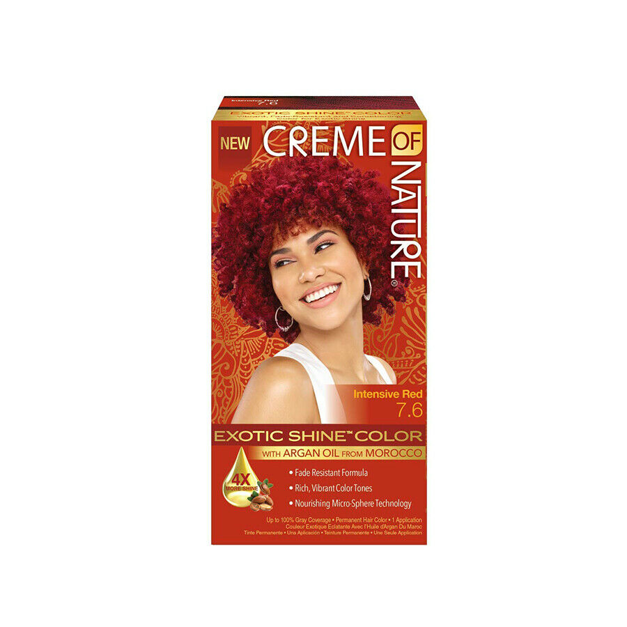 Creme of Nature Permanent Hair Color Intensive Red 7.6 – Beauty Cave