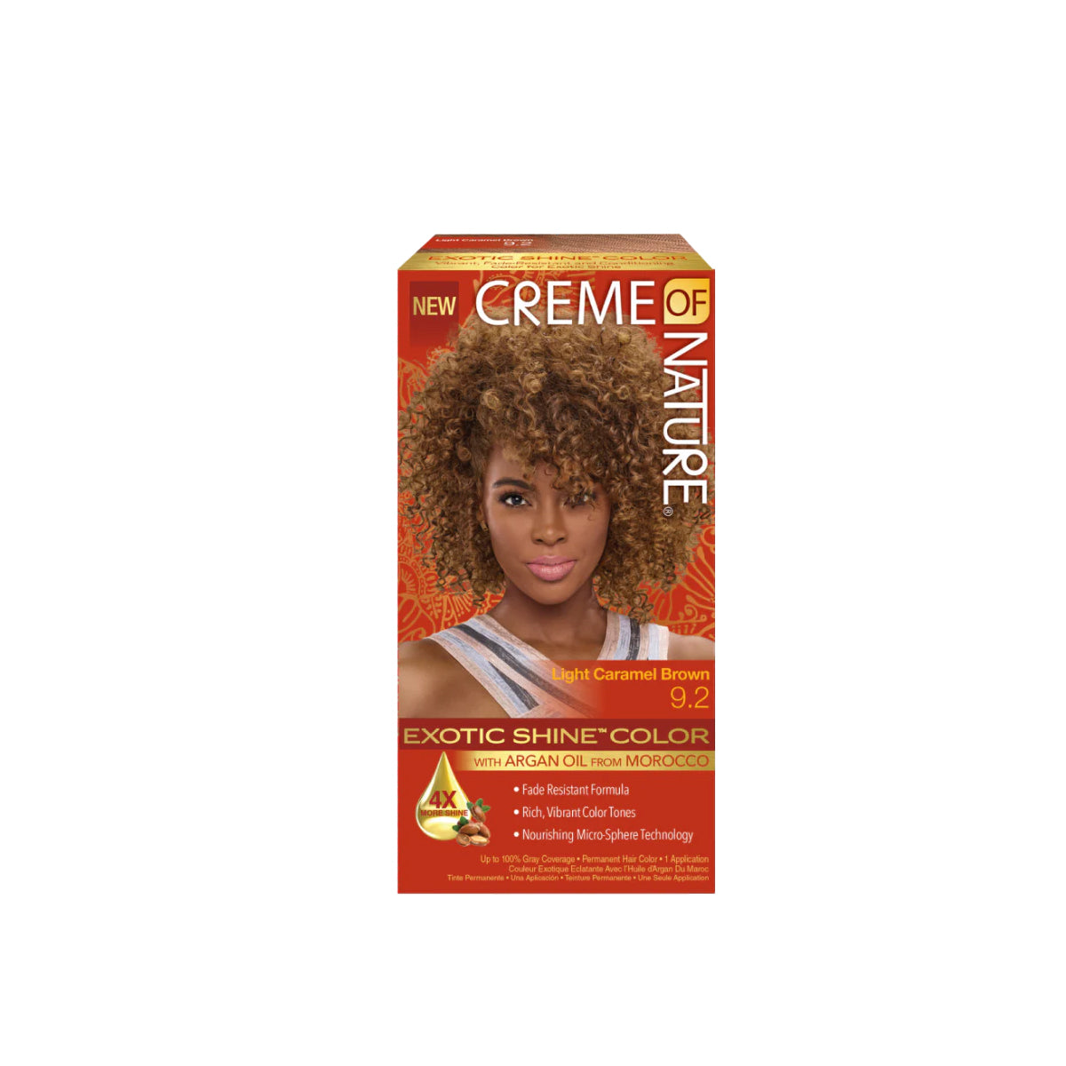 Creme of Nature Exotic Shine Hair Color 9.2 Light Caramel Brown