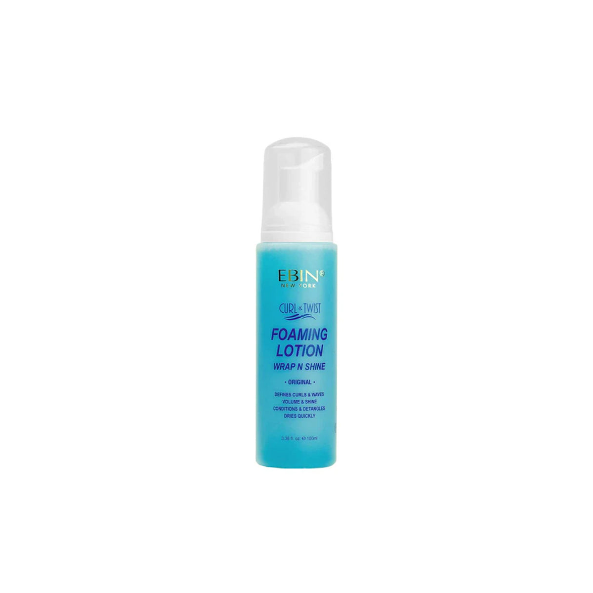 Ebin Foaming Lotion Wrap N Shine Styling Foam 3.38oz