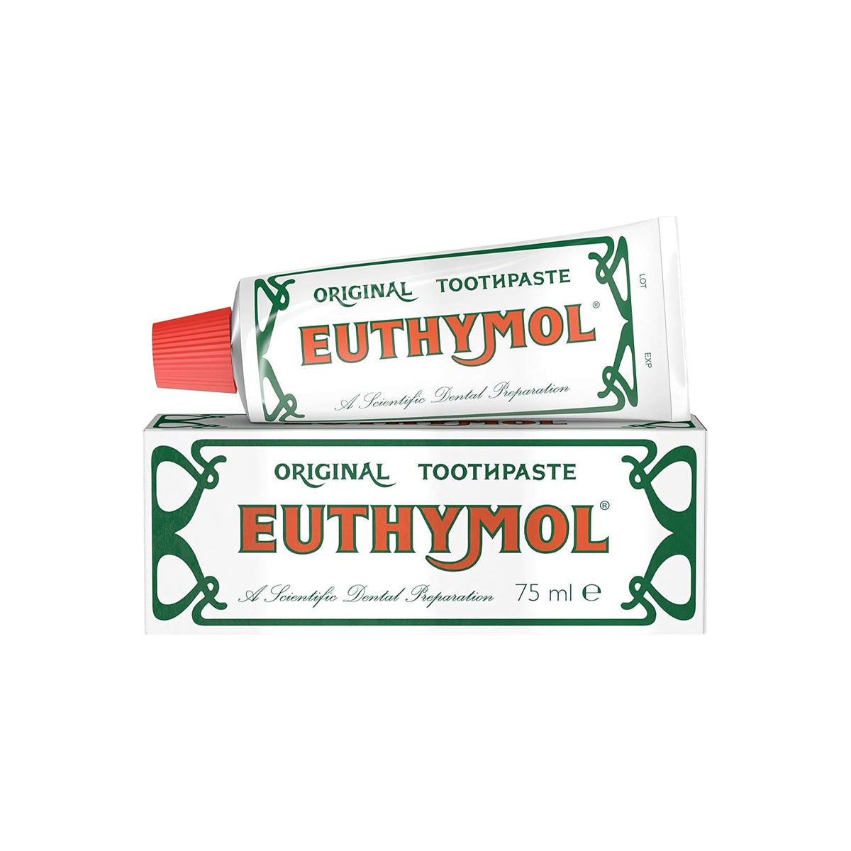 Euthymol Original Toothpaste 75ml Classic Antibacterial Formula