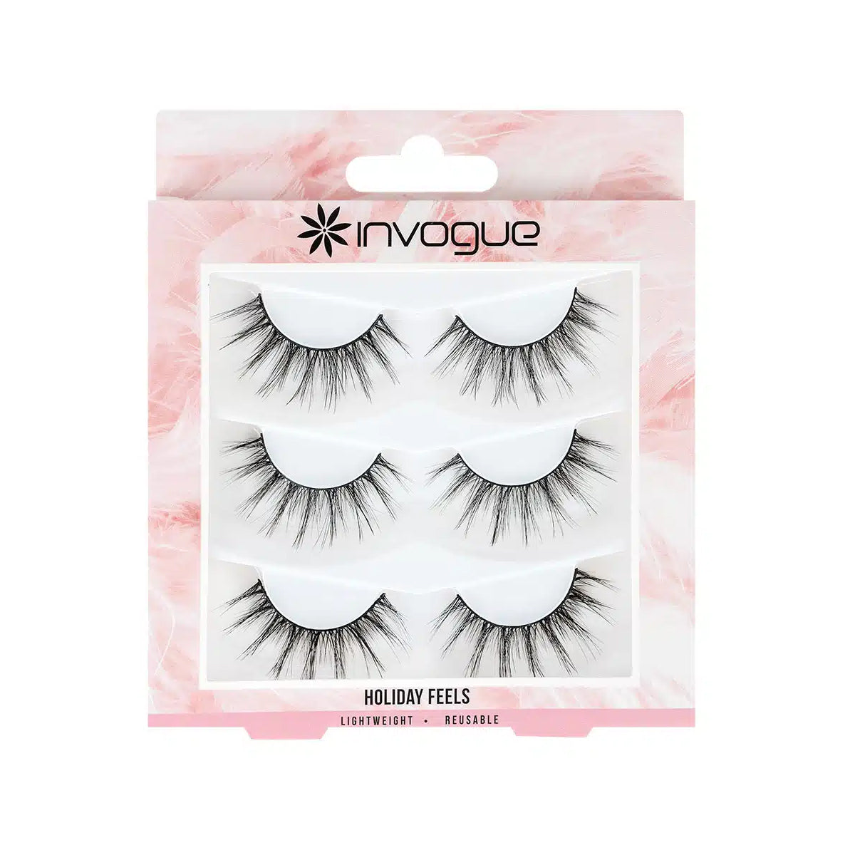 Invogue Cat Eye Lashes Multipack – Jetsetter & Holiday Feels 3 Pairs Faux Mink