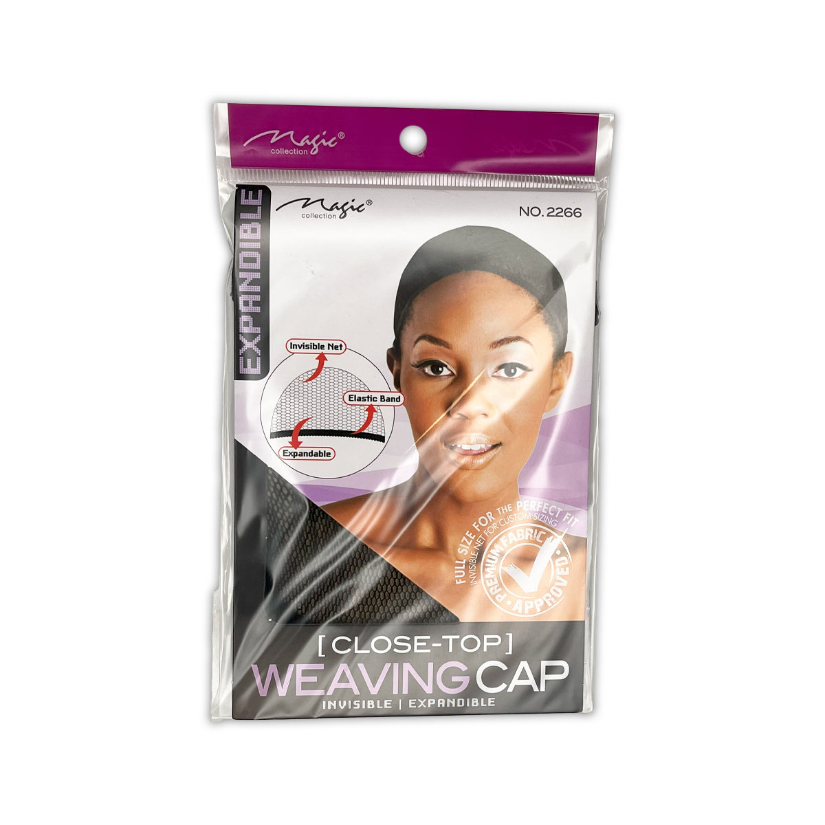 Magic Collection Expandable Close Top Weaving Cap Stretch Fit Wig Cap