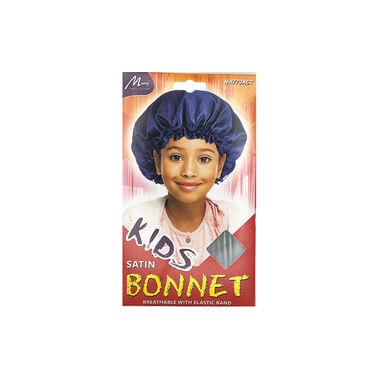 Murry Collection Kids Satin Bonnet Breathable Elastic Hair Cap Assorted Colors
