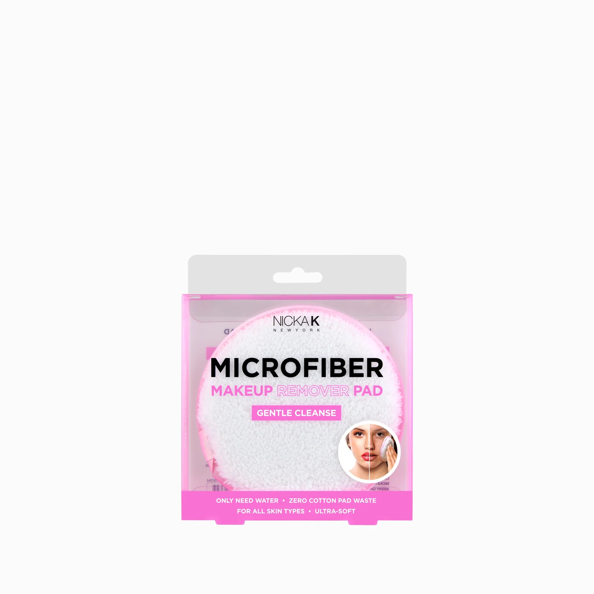 Nicka K Microfiber Makeup Remover Pad – Reusable Gentle Face Cleansing Cloth