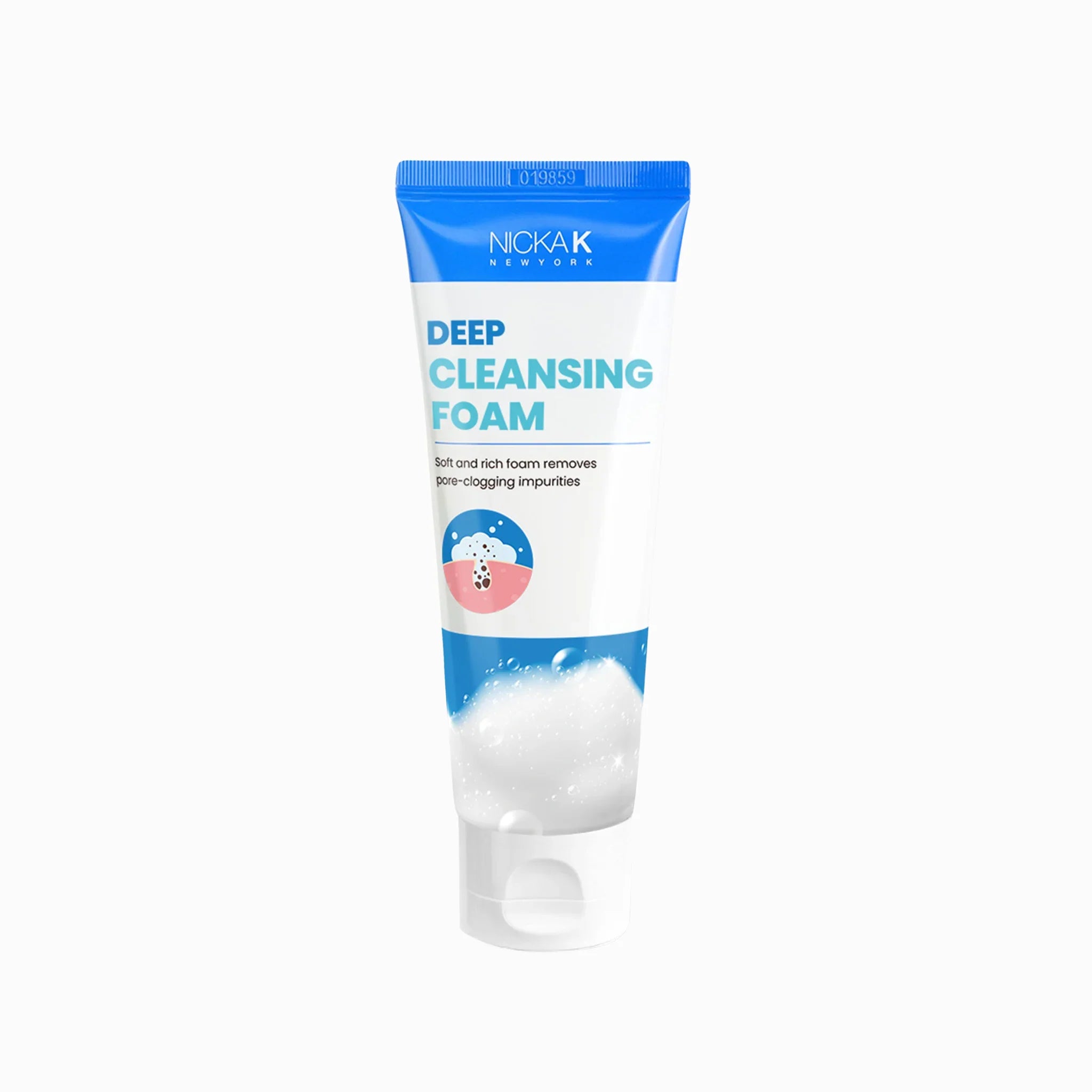 Nicka K Deep Cleansing Foam 100ml Hydrating Daily Face Cleanser