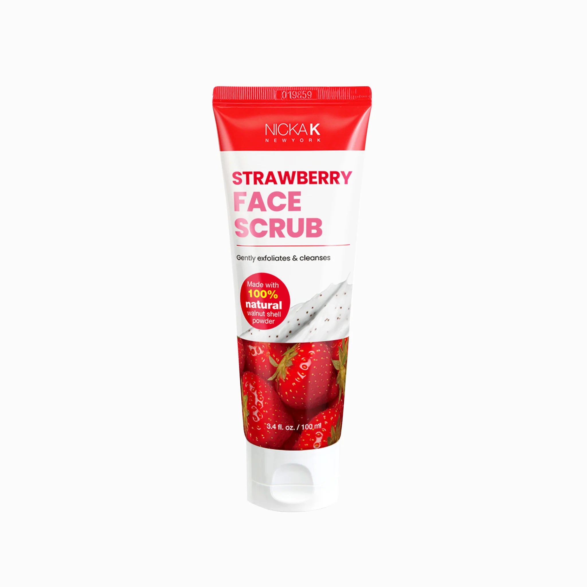 Nicka K Apricot & Strawberry Face Scrub 100ml Exfoliating Cleanser