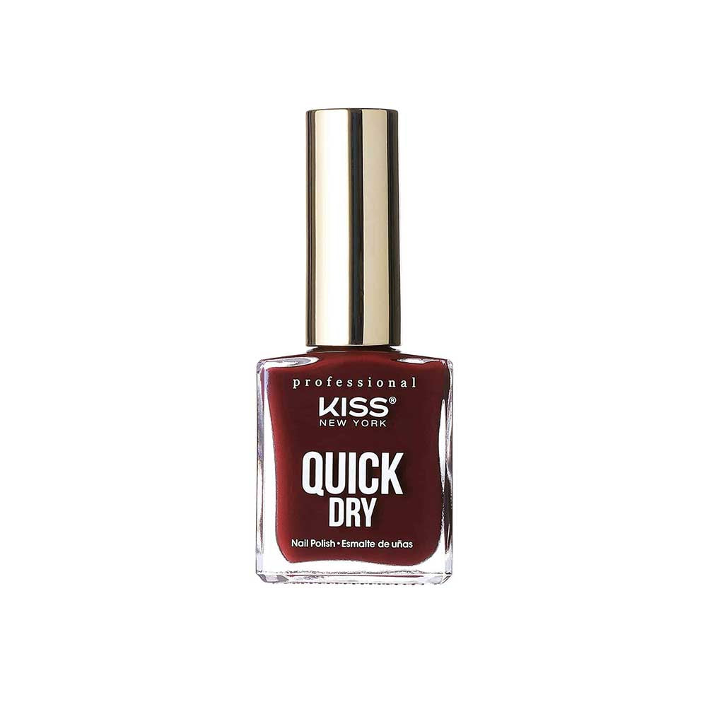 Red By Kiss Quick Dry Nail Polish Fast Dry 1 Minute Chip Resistant Shine