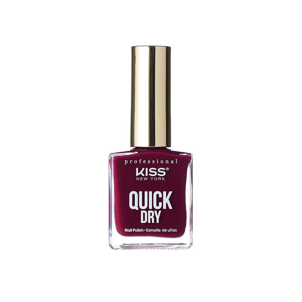 Red By Kiss Quick Dry Nail Polish Fast Dry 1 Minute Chip Resistant Shine