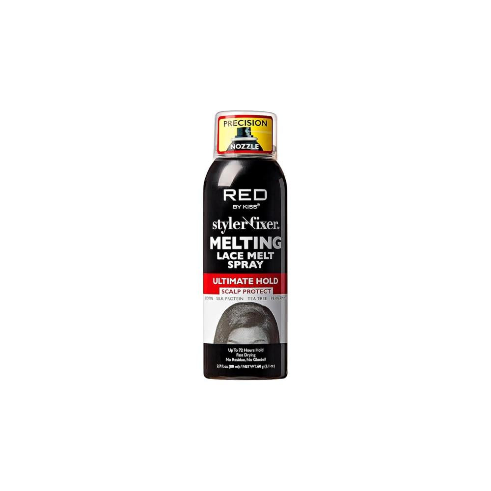 Red By Kiss Styler Fixer Melting Lace Spray 2.1oz Strong Hold Wig Adhesive