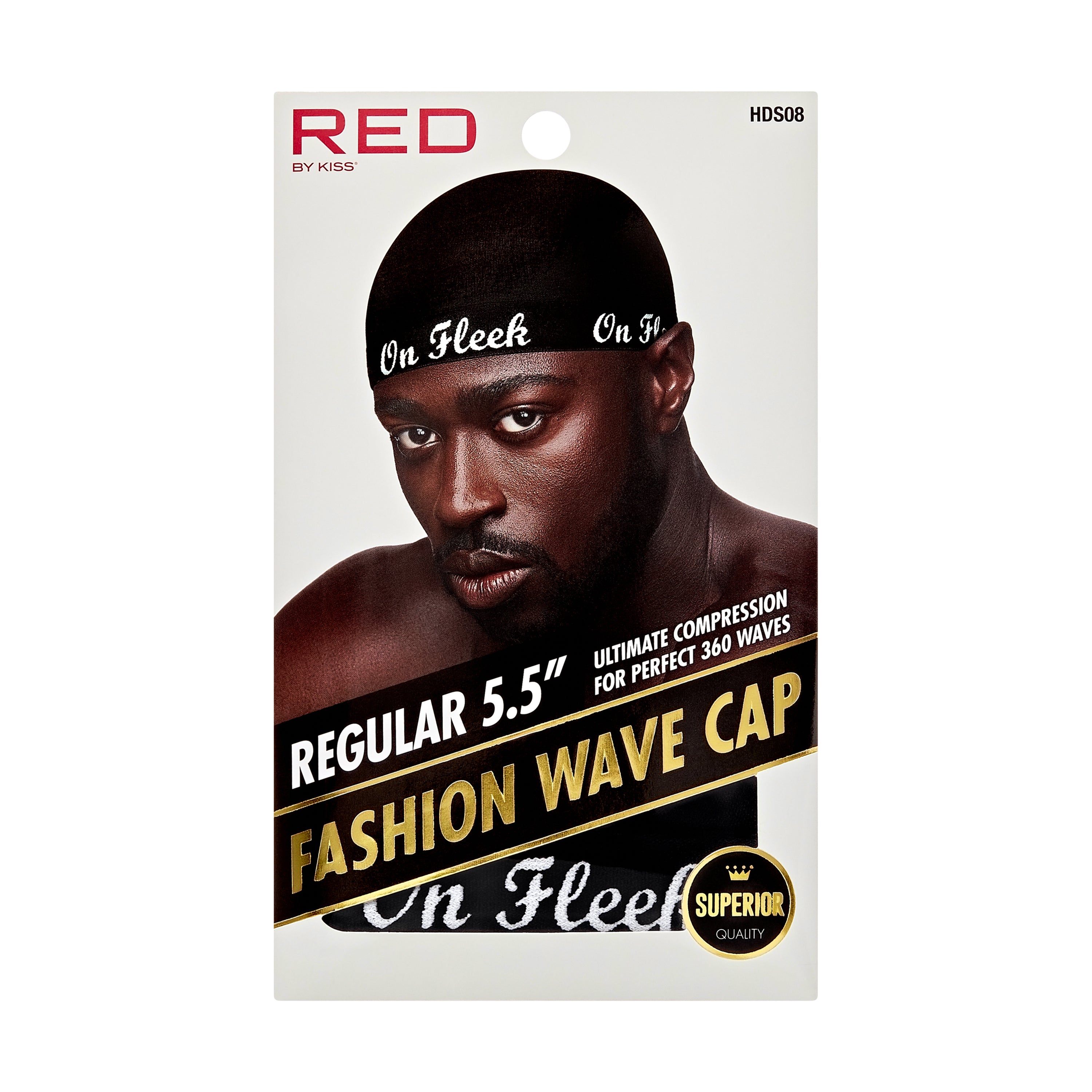 Title: Red by Kiss Regular 5.5 Inch Fashion Wave Cap On Fleek Durag Style