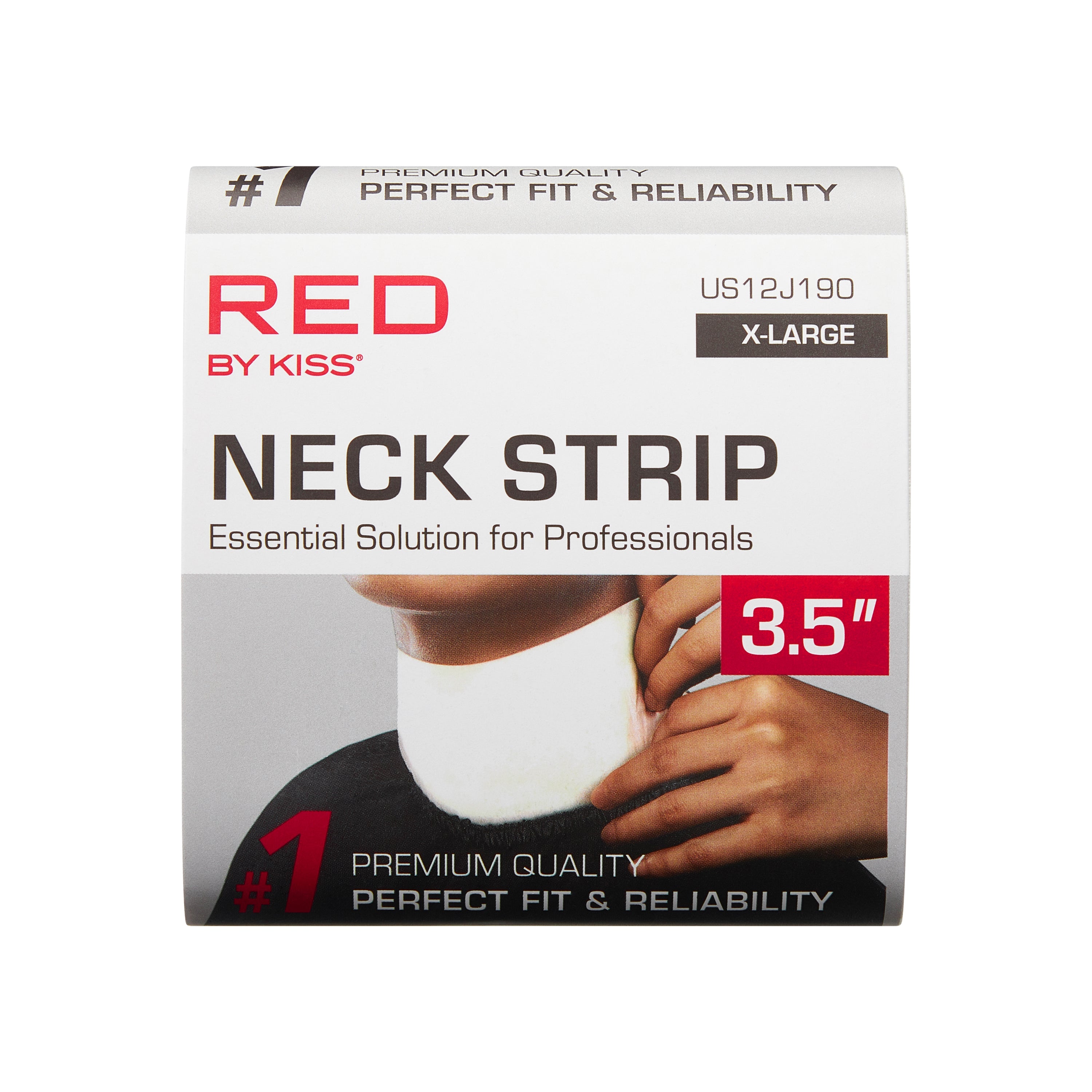 Red by Kiss White Neck Strips Disposable Barber Neck Strips