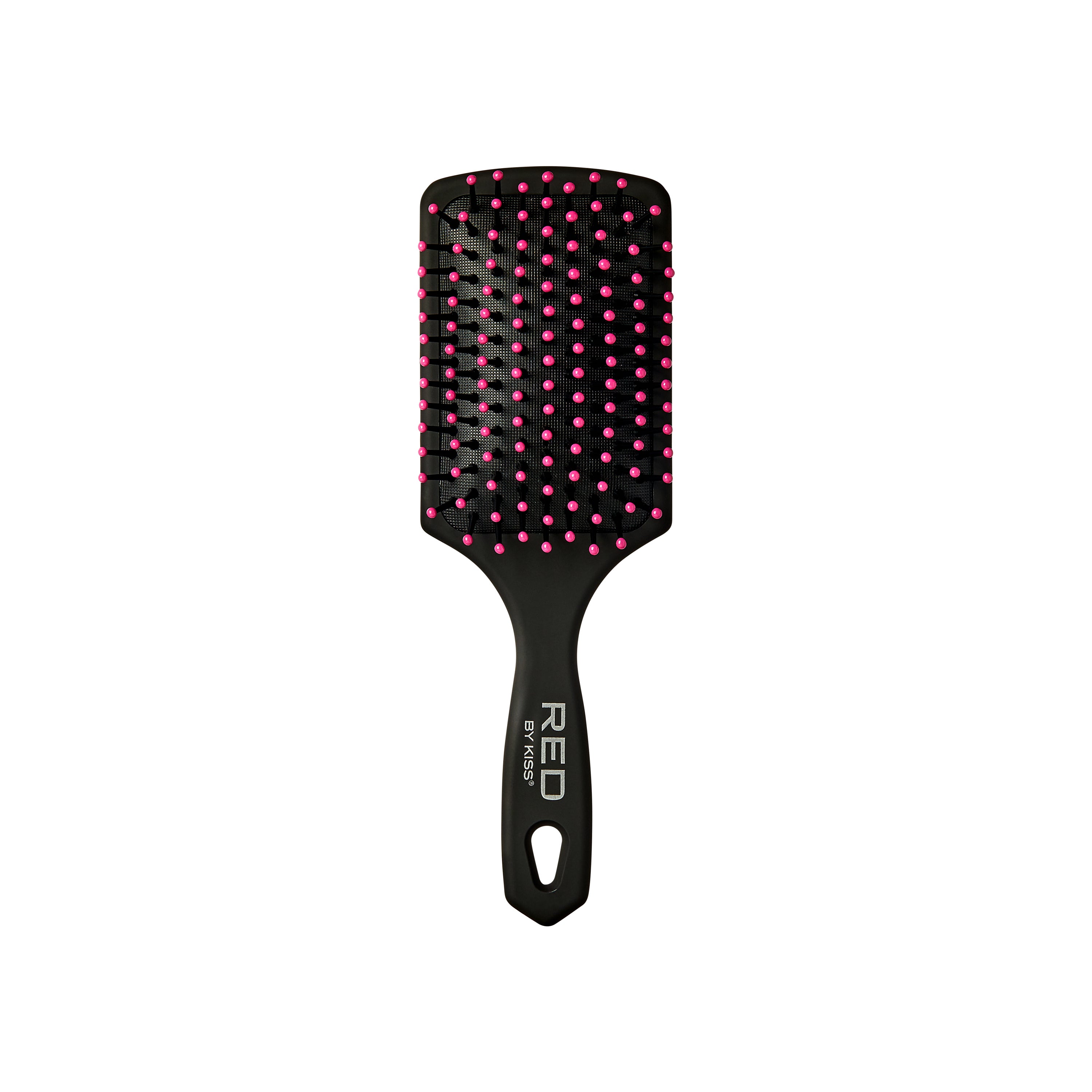 Red By Kiss Jumbo Ball Tip Hair Brush Square Black Detangling Styling Brush
