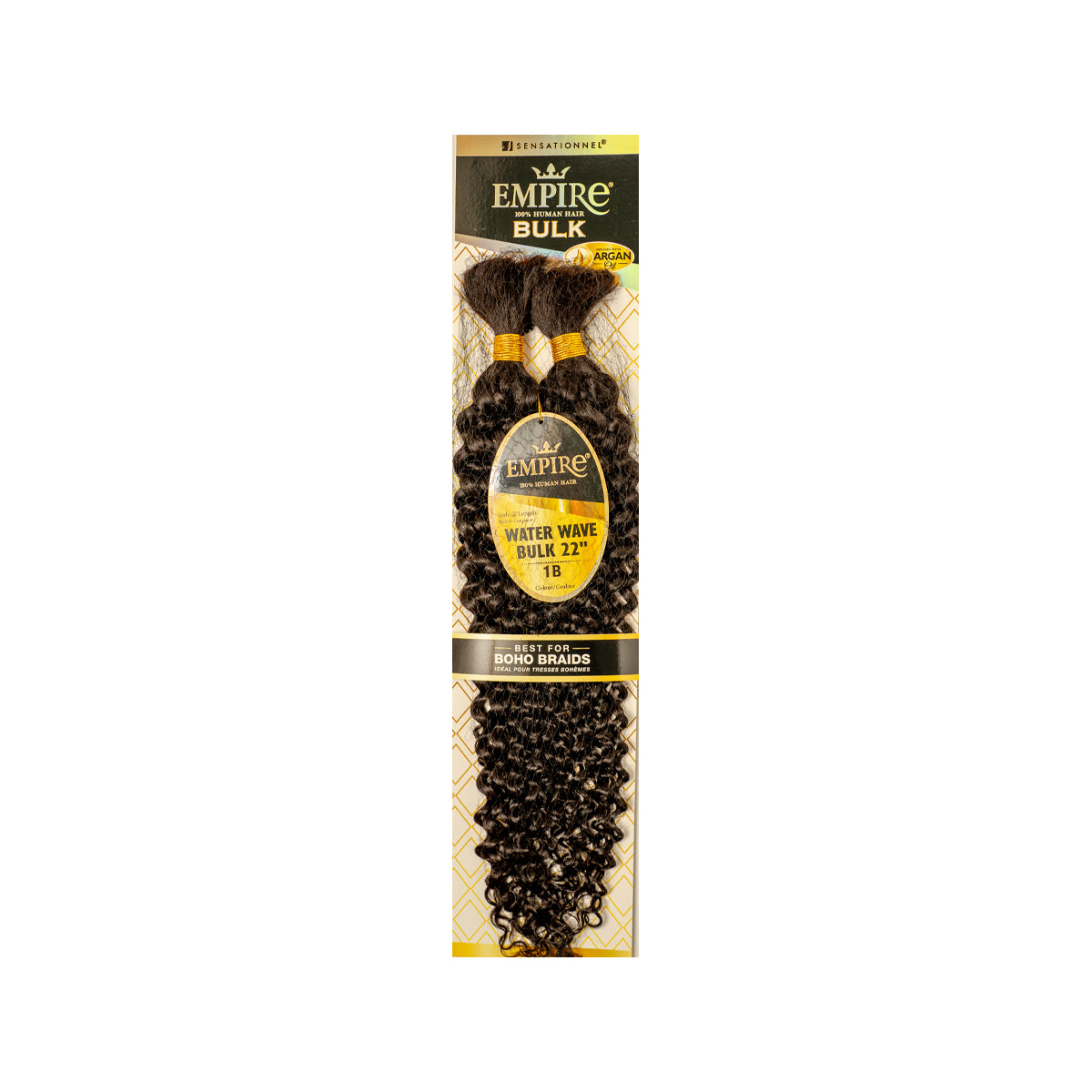 Sensationnel Empire Water Wave Bulk 22" 100% Human Hair Argan Oil Infused