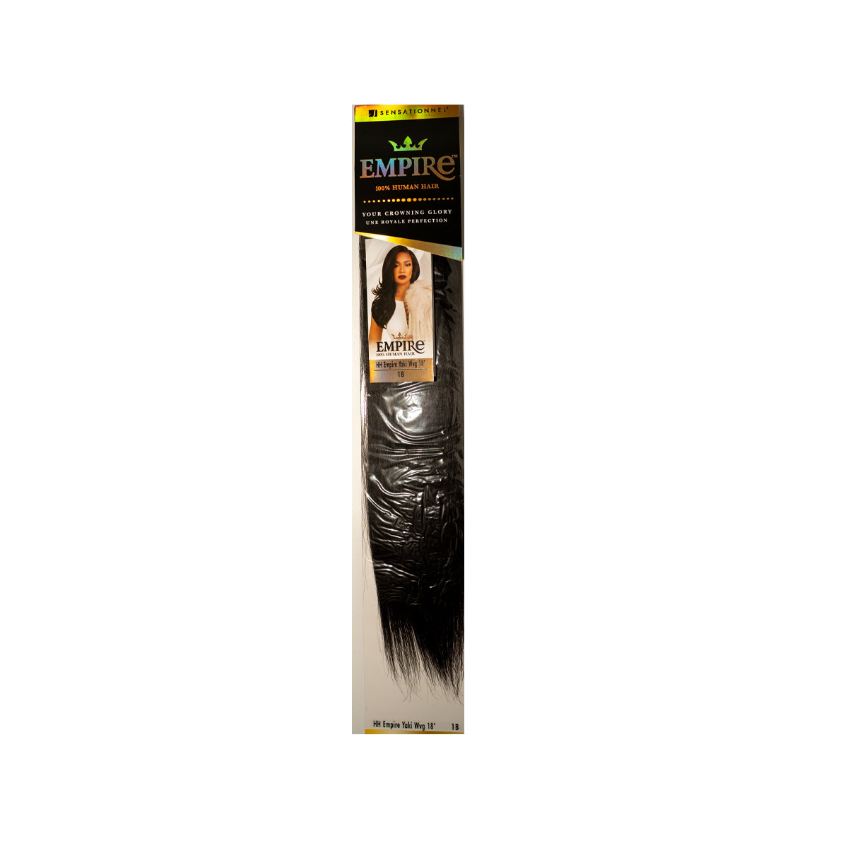 Sensationnel Empire Yaki Weave 18" 100% Human Hair Extensions Argan Oil