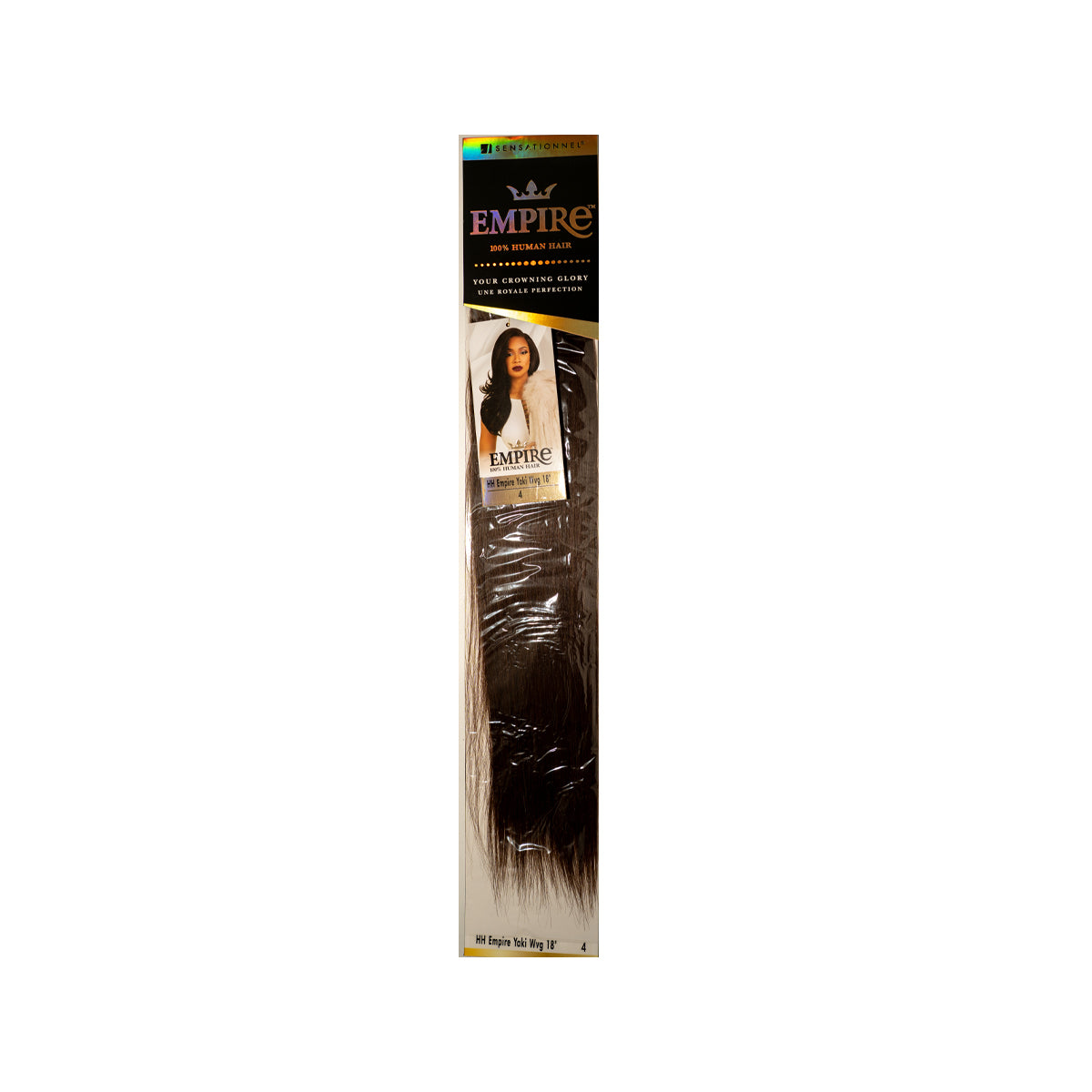 Sensationnel Empire Yaki Weave 18" 100% Human Hair Extensions Argan Oil