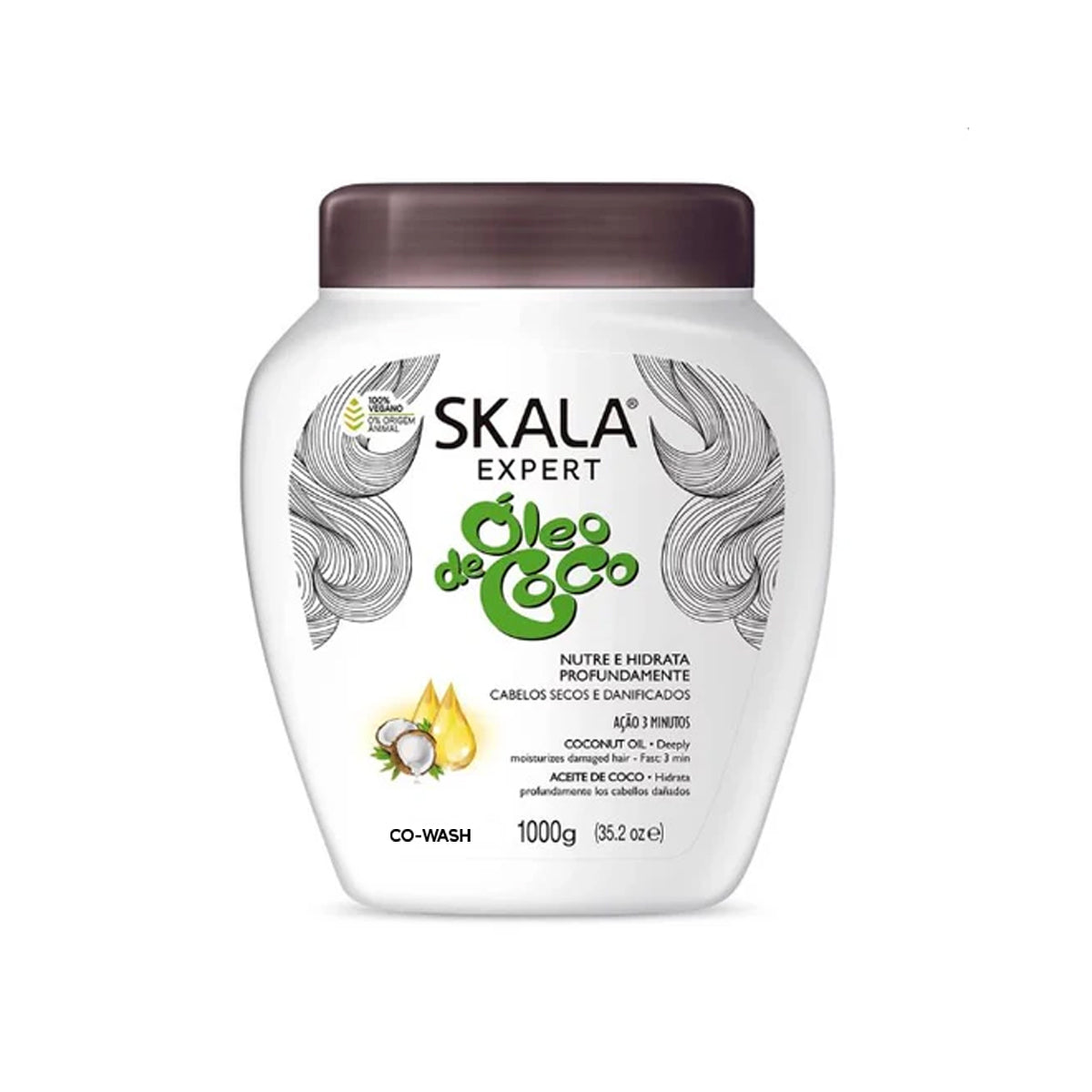 Skala Expert Coconut Oil Shine & Intense Hydration Co-Wash 1000g