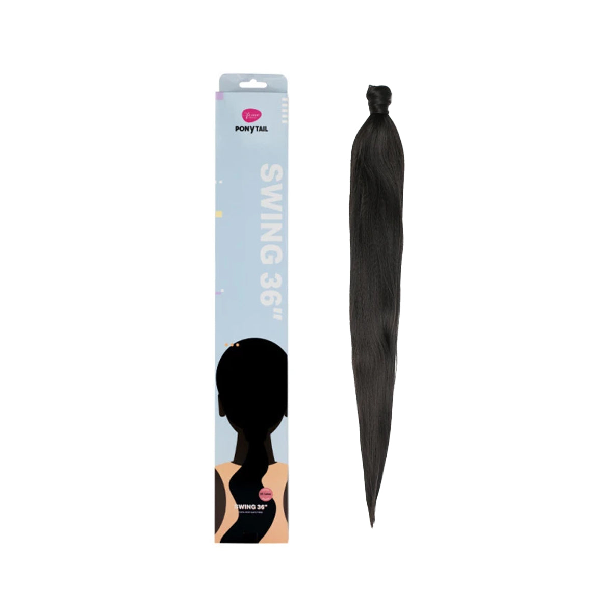 Feme Collection Wraparound Ponytail Synthetic Heat Resistant Hairpiece Swing Style