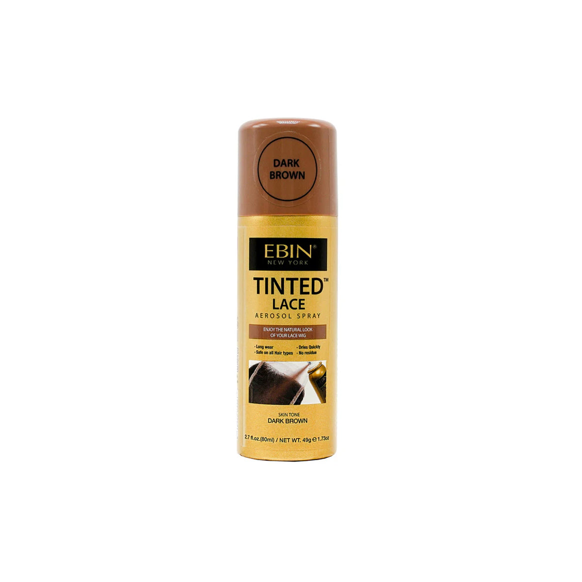 Tinted Lace Aerosol Spray 80ml Lace Tint for Wigs & Frontals