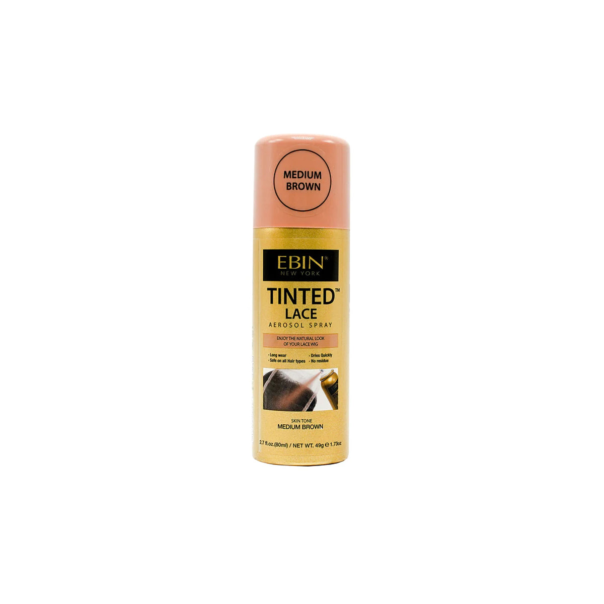 Tinted Lace Aerosol Spray 80ml Lace Tint for Wigs & Frontals