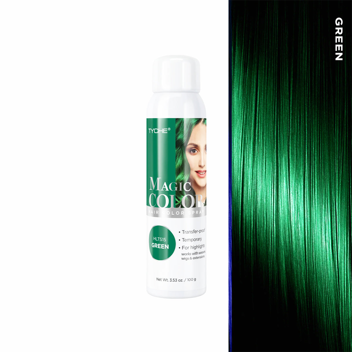 Tyche Hair Color Spray Instant Temporary Hair Color 3.53 fl oz