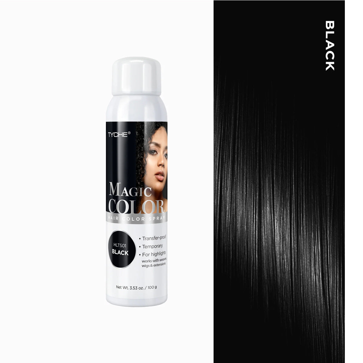 Tyche Hair Color Spray Instant Temporary Hair Color 3.53 fl oz