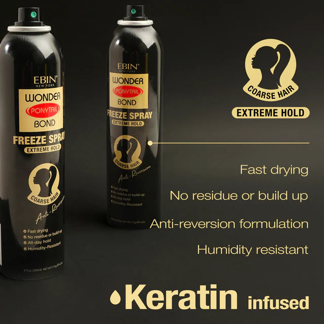 Ebin Wonder Ponytail Bond Freez Spray 245ml Extreme Hold